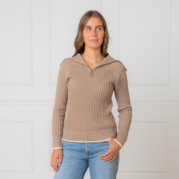 organic-raglan-half-zip-sweater Sophia's StyleSweaters-1